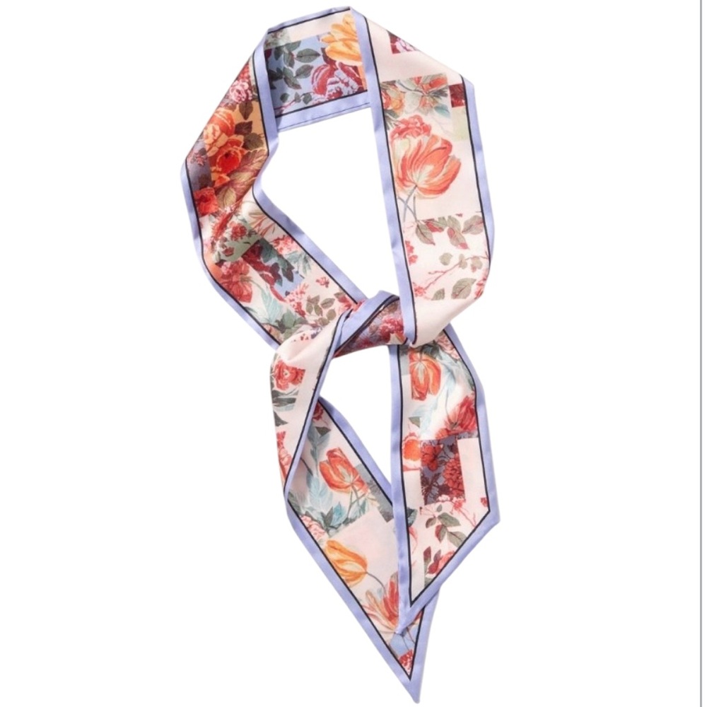 Anthropologie LyreBird Printed Skinny Scarf - Picture 2 of 7